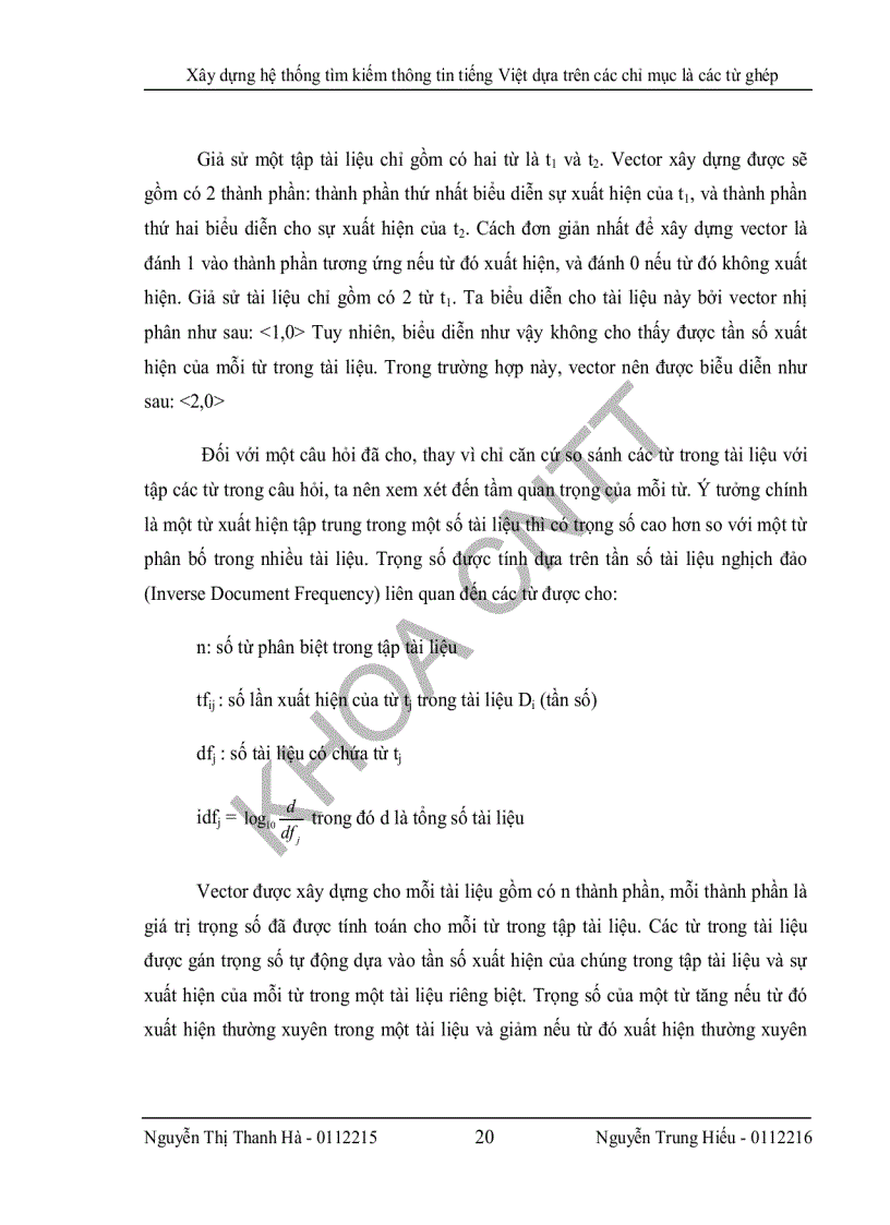 image for page Xây dựng hệ thống thông tin tiếng việt dựa trên các chỉ mục có cấu trúc