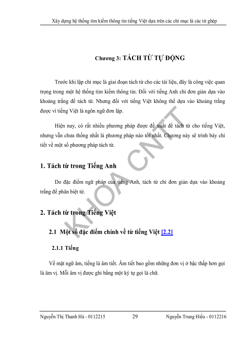 image for page Xây dựng hệ thống thông tin tiếng việt dựa trên các chỉ mục có cấu trúc