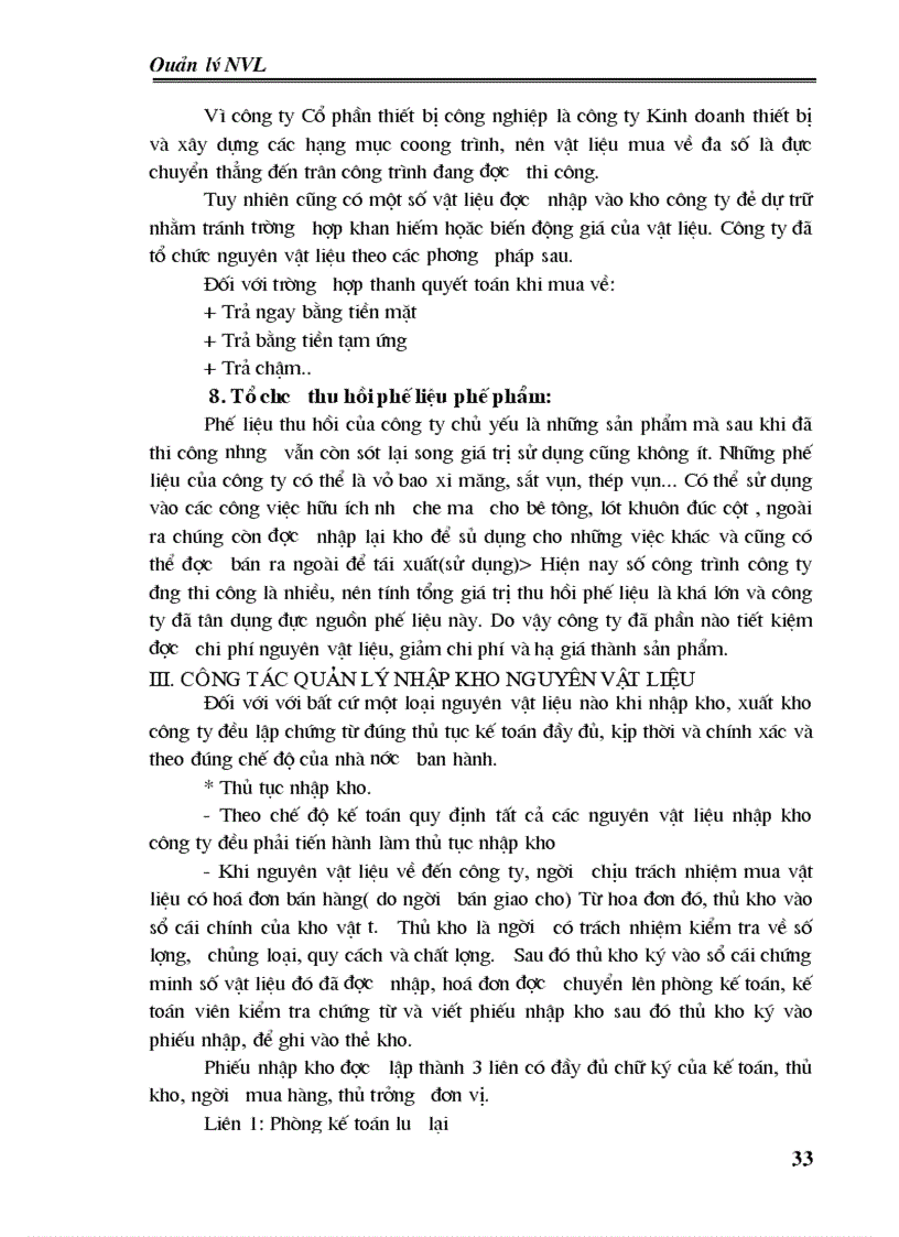 image for page Công tác quản lý nguyên vật liệu tại công ty Cổ phần thiết bị công nghiệp và xây dựng