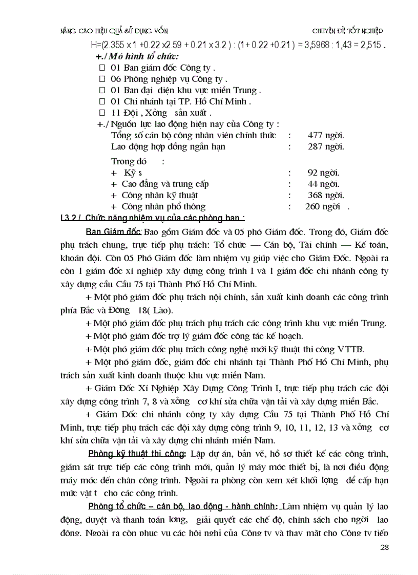 image for page Một số biện pháp nhằm nâng cao hiệu quả sử dụng vốn tại Công ty xây dựng Cầu 75