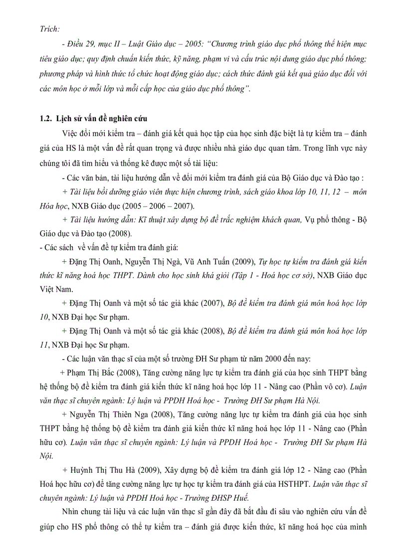 image for page Xây dựng bộ đề phần hóa học vô cơ giúp học sinh THPT tăng cường khả năng tự kiểm tra đánh giá