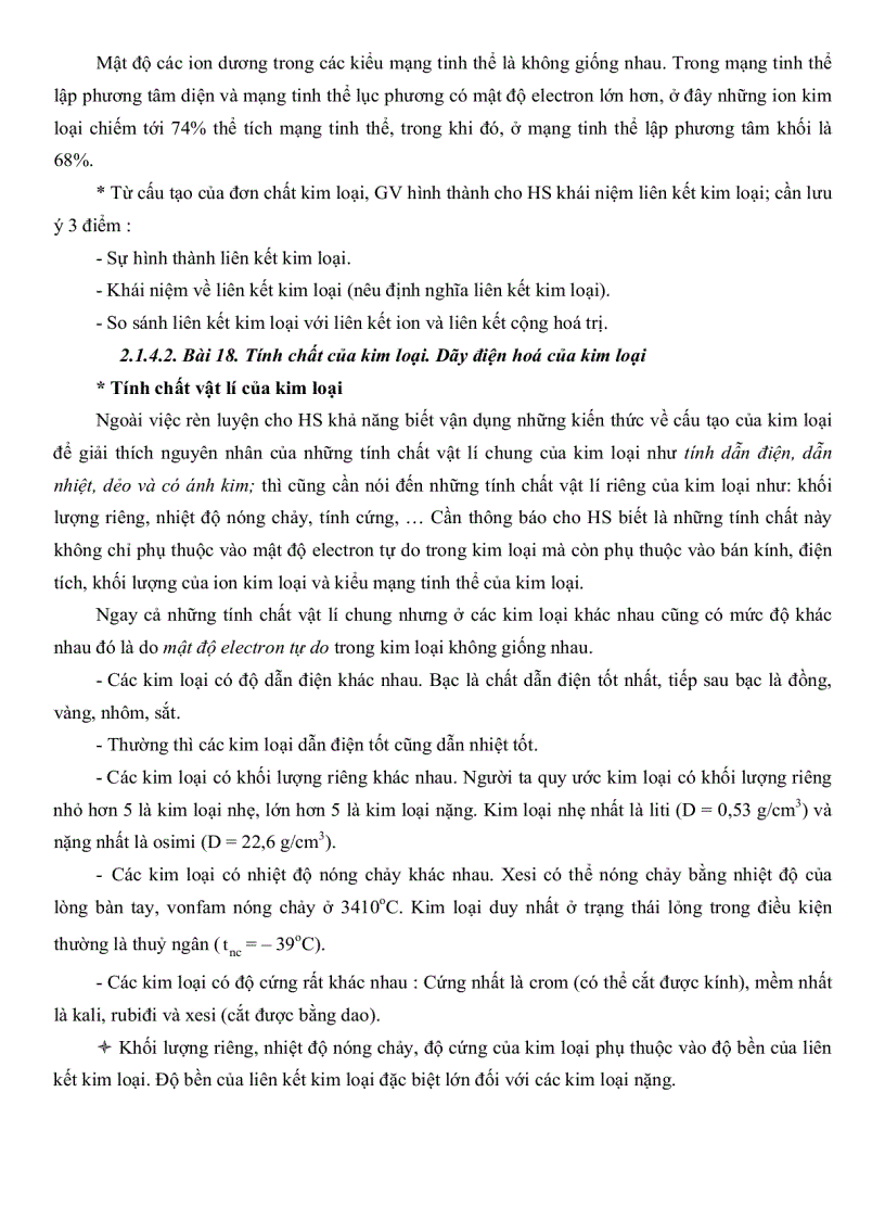 image for page Thiết kế E Book hỗ trợ khả năng tự học của học sinh lớp 12 chương Đại cương về kim loại chương trình cơ bản