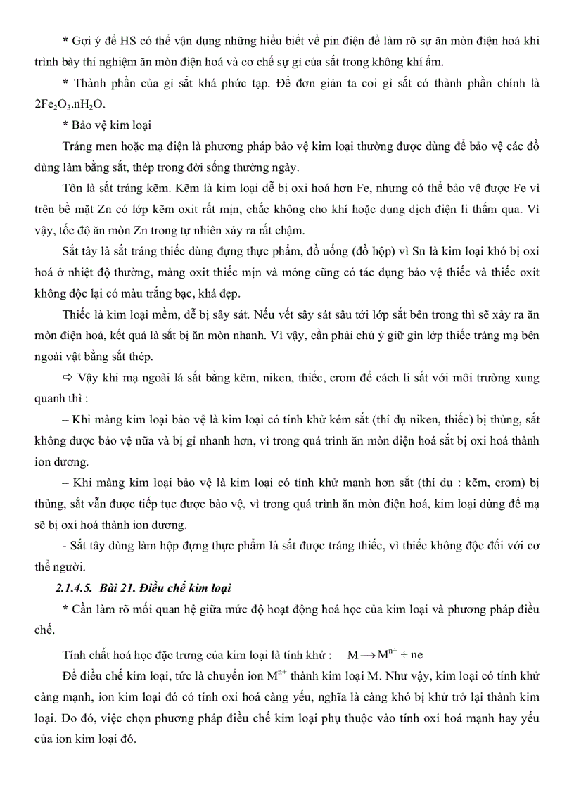 image for page Thiết kế E Book hỗ trợ khả năng tự học của học sinh lớp 12 chương Đại cương về kim loại chương trình cơ bản