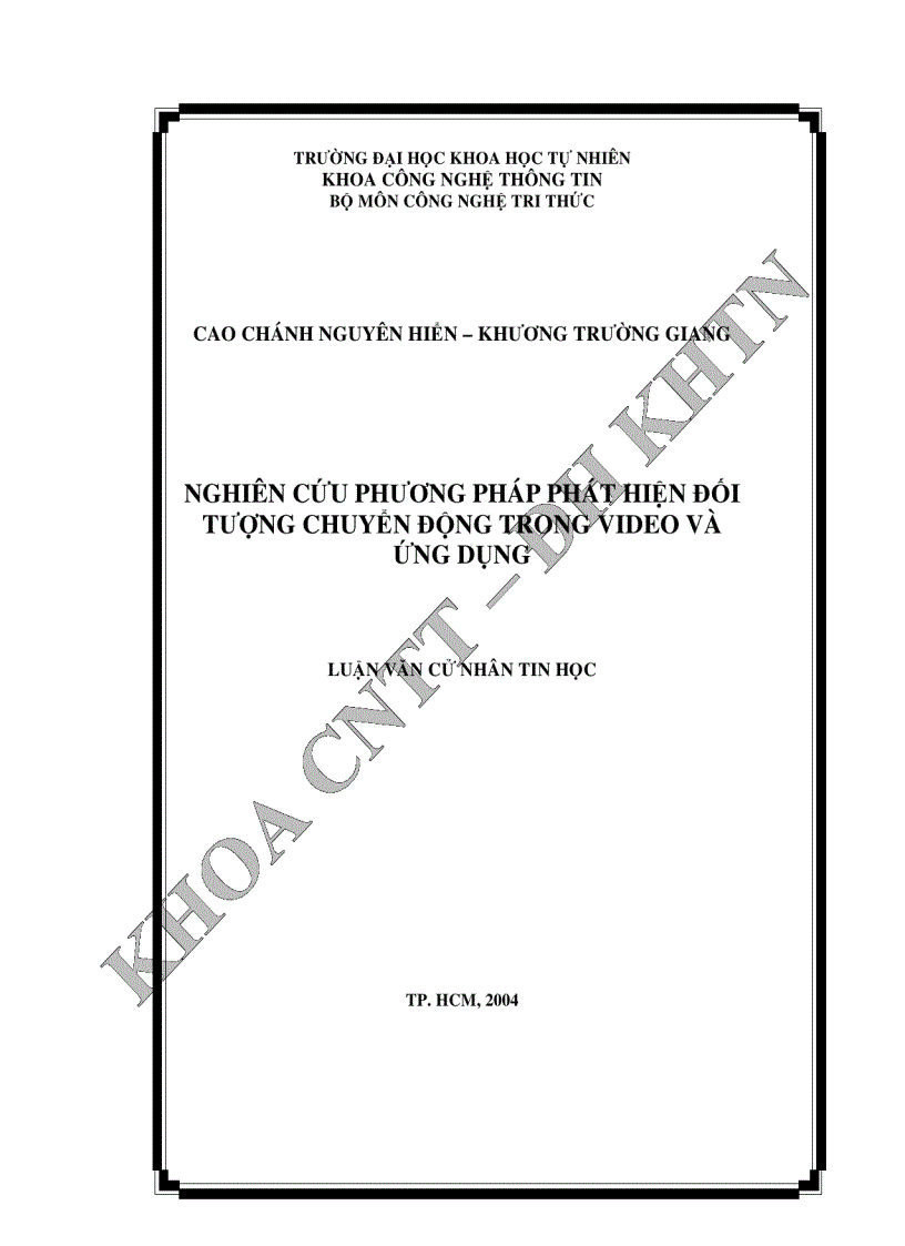 image for page Nghiên cứu phương pháp phát hiện đối tượng chuyển động trong video và ứng dụng