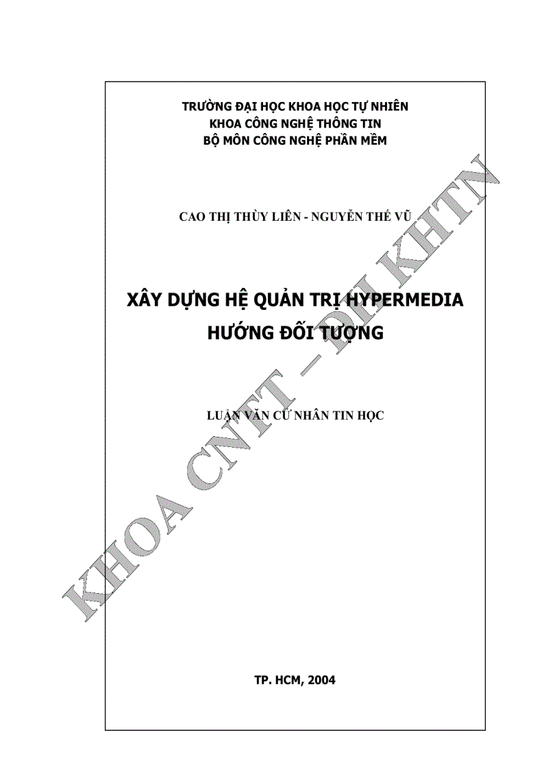 image for page Xây dựng hệ quản trị hypermedia hướng đối tượng