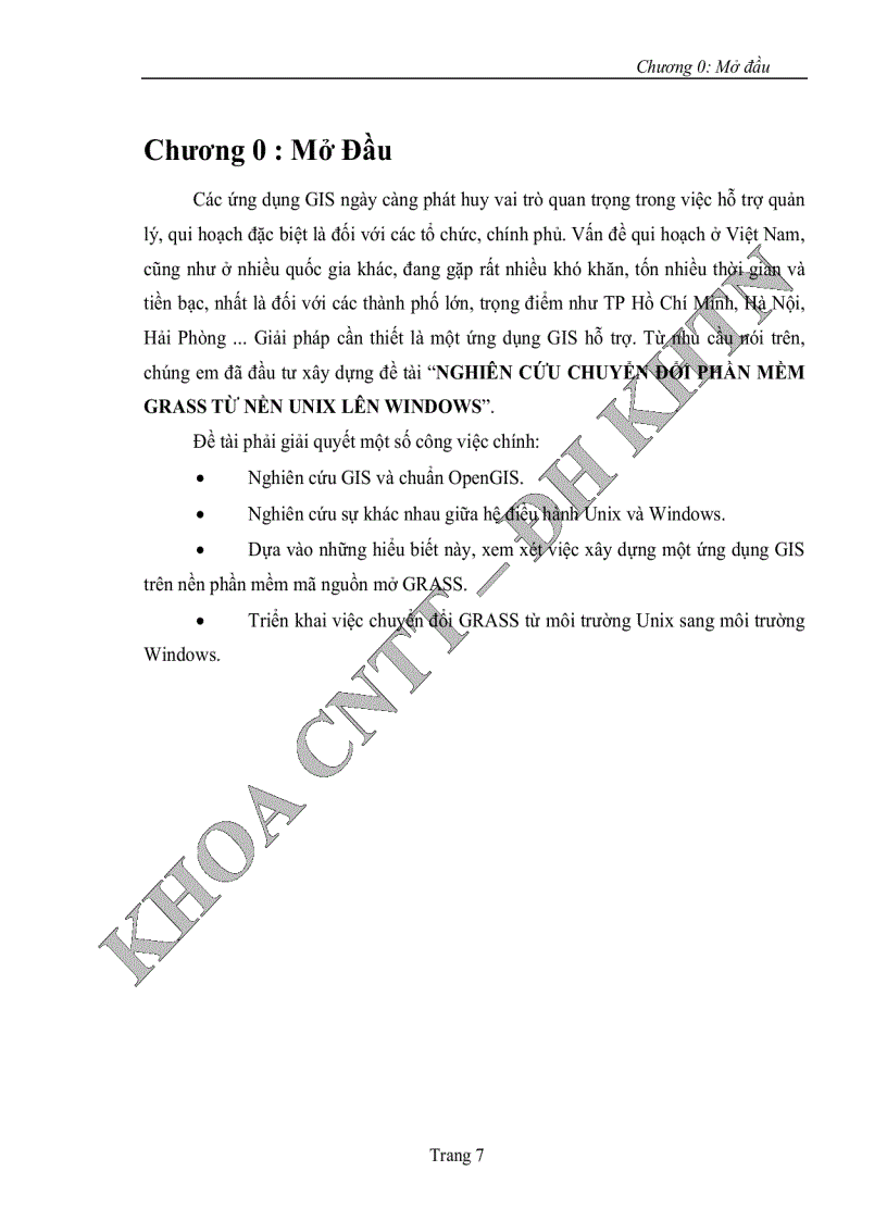 image for page Nghiên cứu chuyển đổi phần mềm grass từ nền unix lên windows