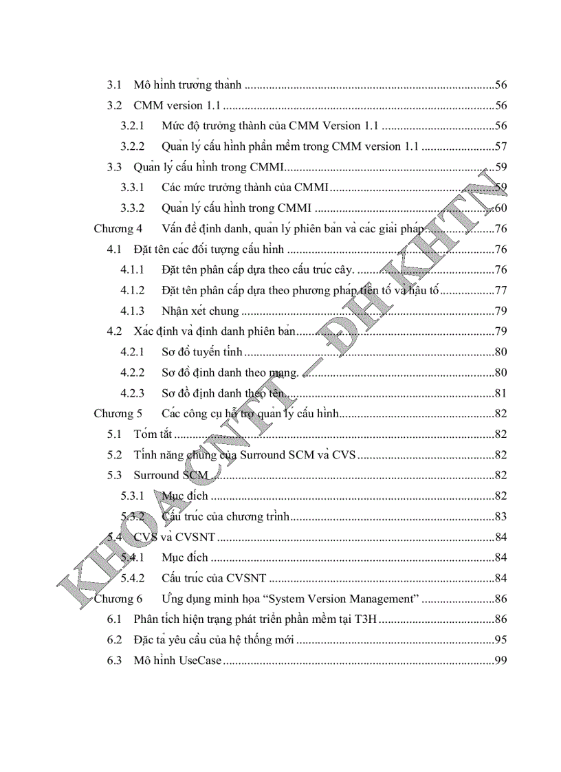 image for page Quản lý cấu hình phần mềm tại phòng phát triển phần mềm Quang Trung Trung tâm tin học