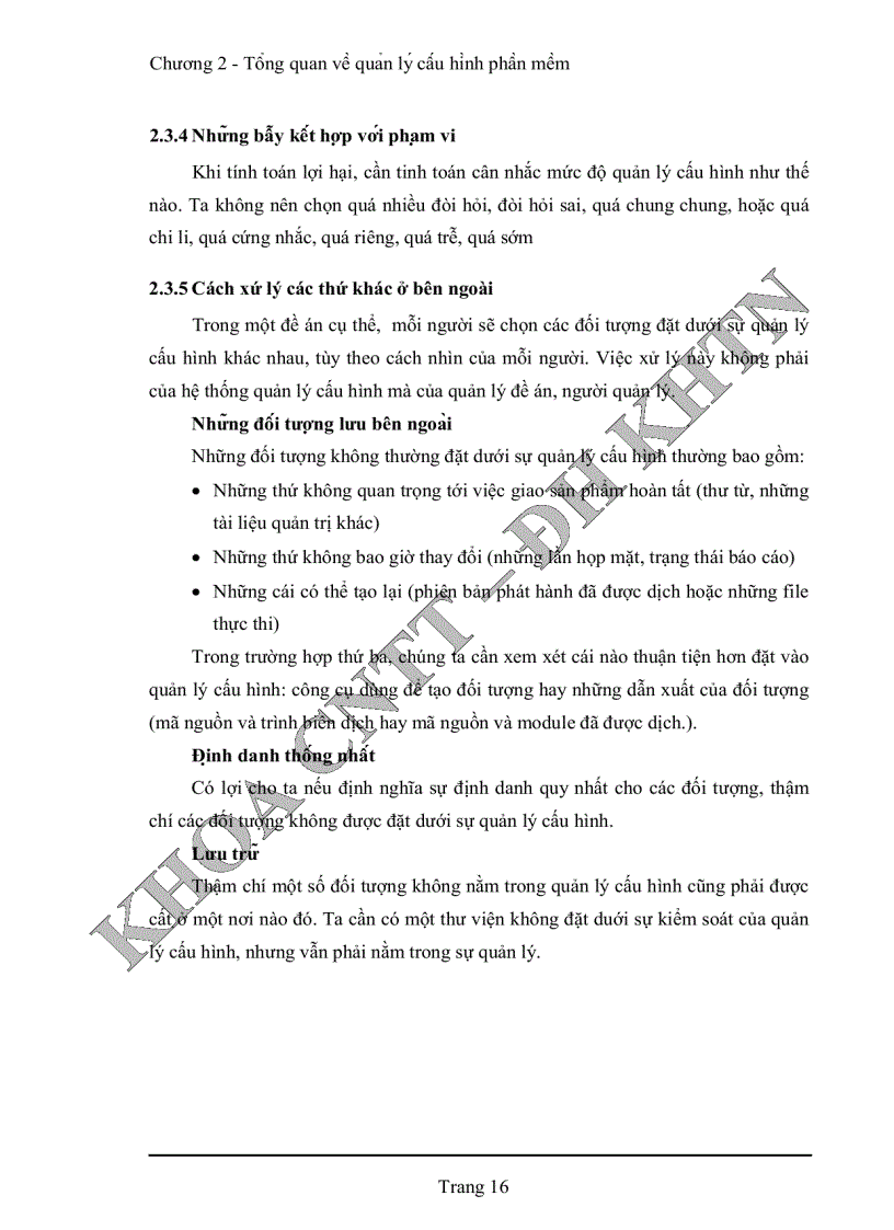 image for page Quản lý cấu hình phần mềm tại phòng phát triển phần mềm Quang Trung Trung tâm tin học