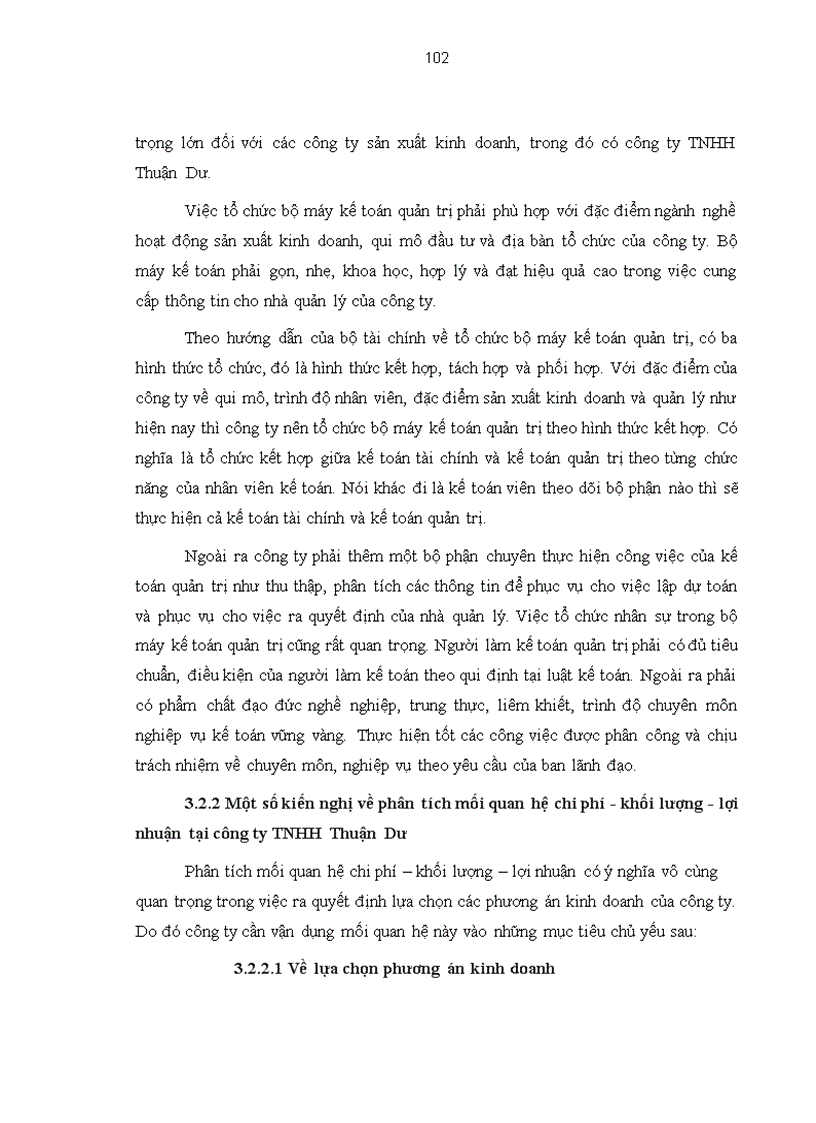 image for page Phân tích mối quan hệ chi phí khối lượng lợi nhuận tại công ty TNHH Thuận Dư