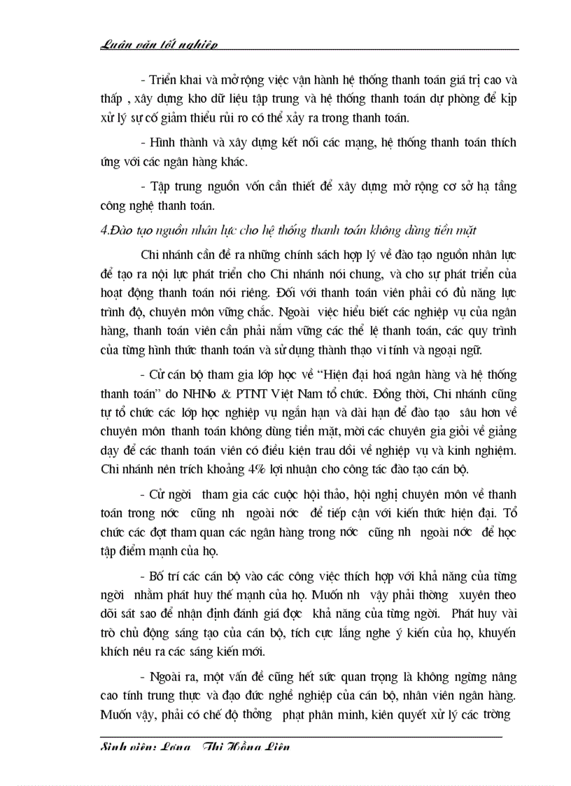 image for page Thực trạng hoạt động thanh toán không dùng tiền mặt tại Chi nhánh NHNo PTNT Thăng Long