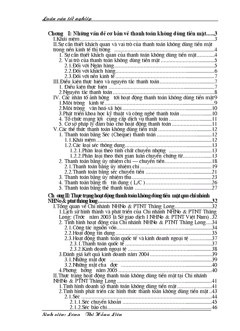 image for page Thực trạng hoạt động thanh toán không dùng tiền mặt tại Chi nhánh NHNo PTNT Thăng Long