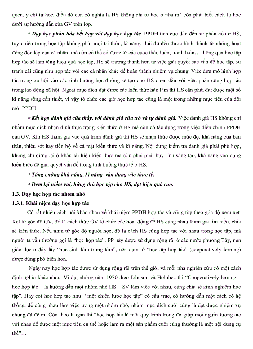 image for page Sử dụng phương pháp dạy học hợp tác nhóm nhỏ trong dạy học hóa học lớp 11 chương trình nâng cao ở trường THPT