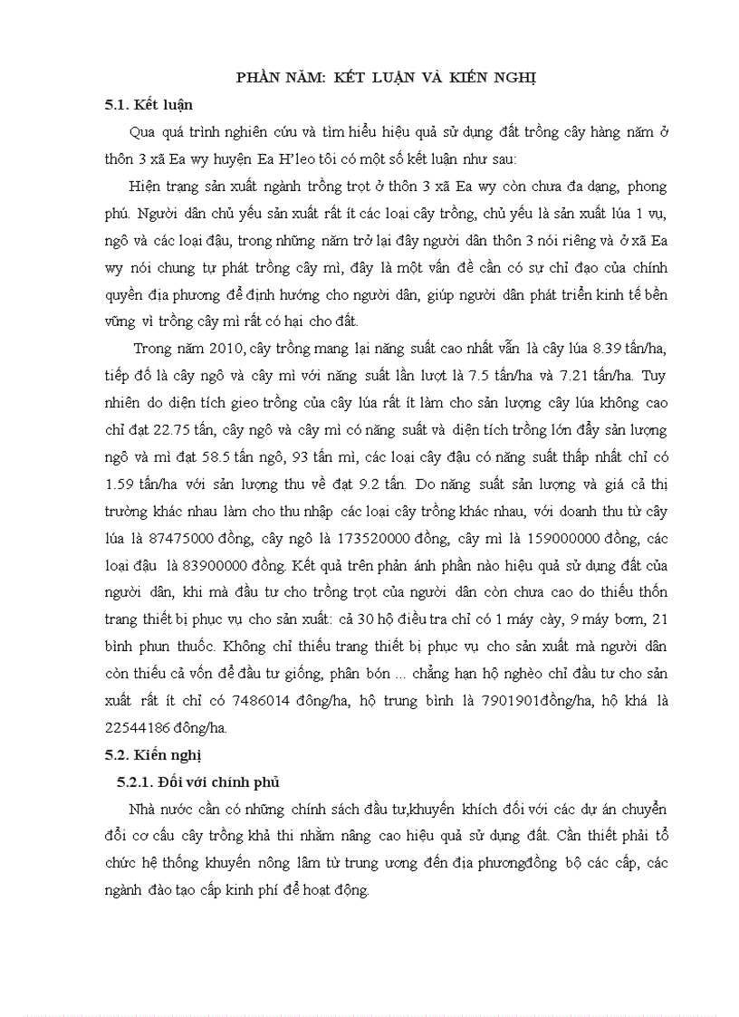 image for page Tìm hiểu hiệu quả sử dụng đất trồng cây hàng năm ở thôn 3 xã Eawy huyện Ea Hleo tỉnh Đăk Lăk