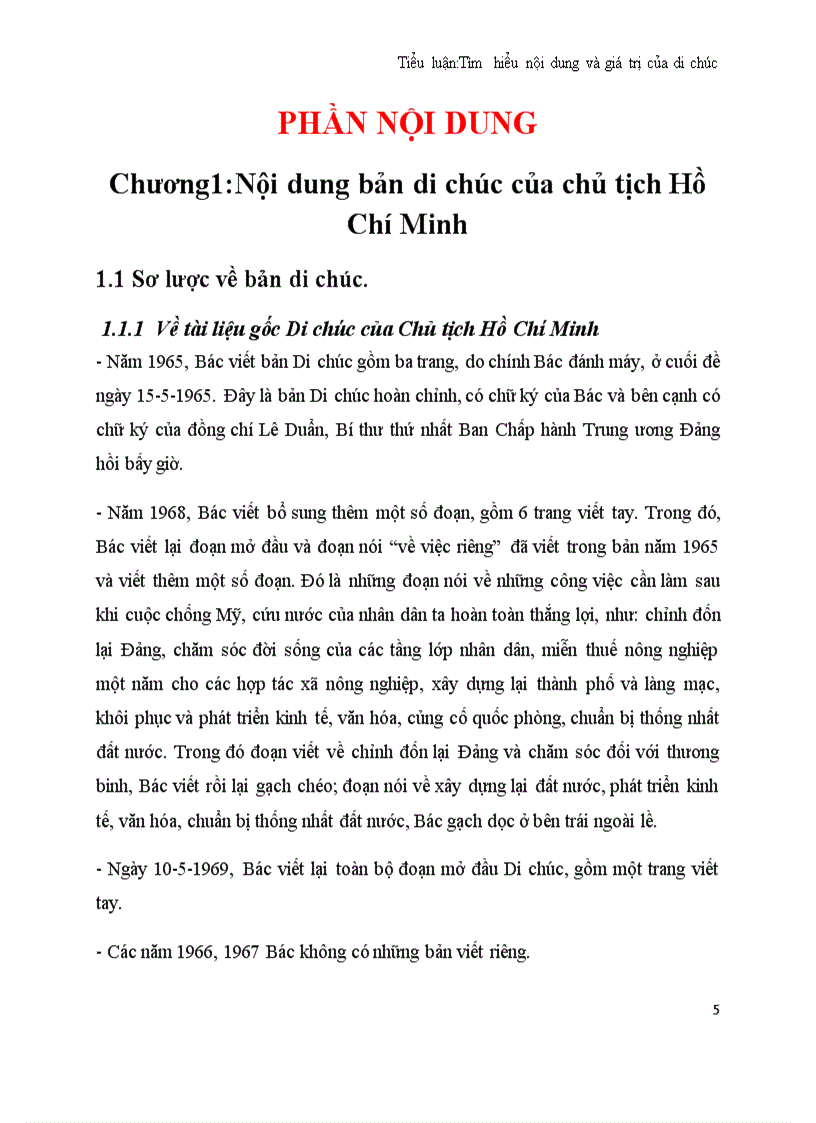 image for page Tìm hiểu nội dung và giá trị của Di chúc