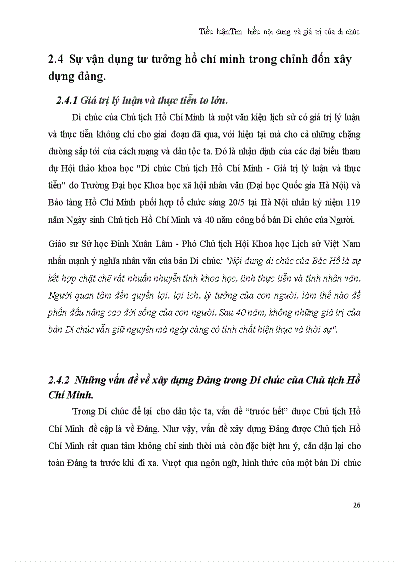 image for page Tìm hiểu nội dung và giá trị của Di chúc