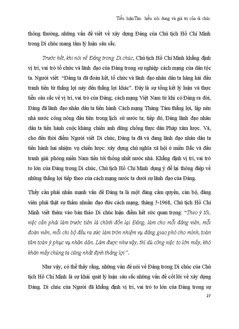 image for page Tìm hiểu nội dung và giá trị của Di chúc