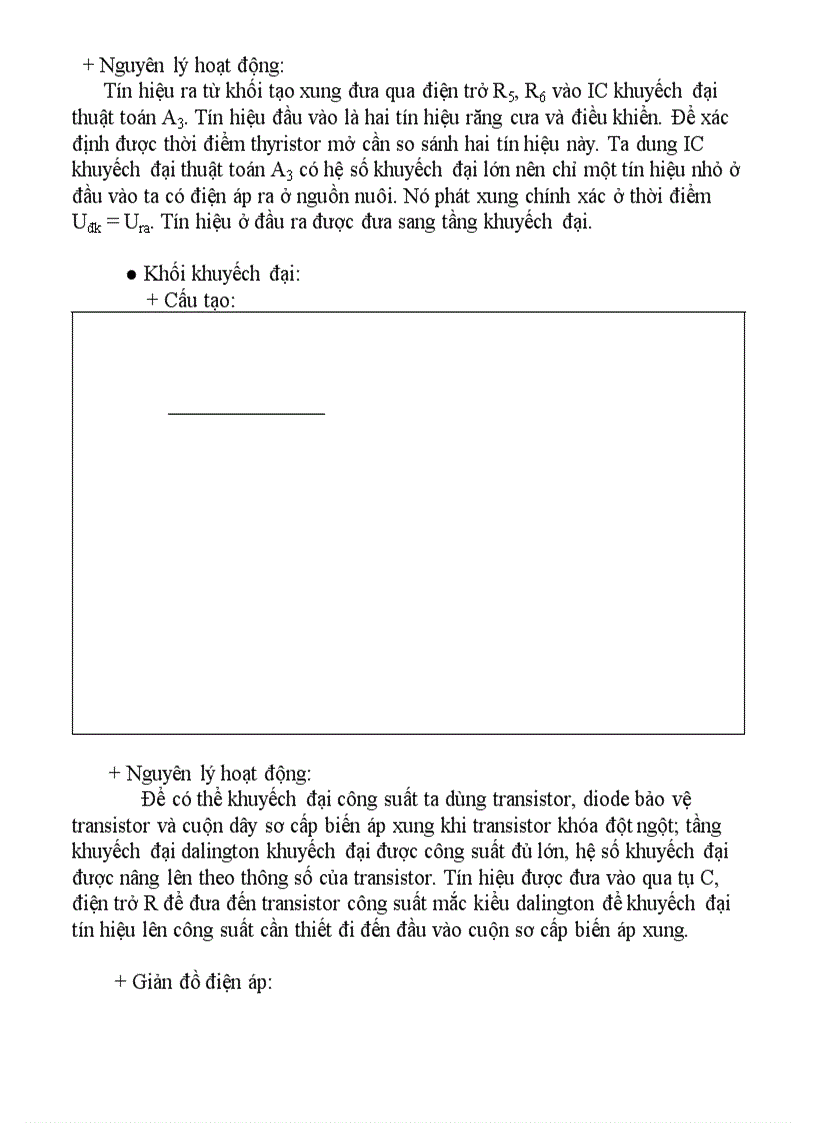 image for page Thiết kế bộ biến đổi điện áp xoay chiều thành một chiều dùng thyristor