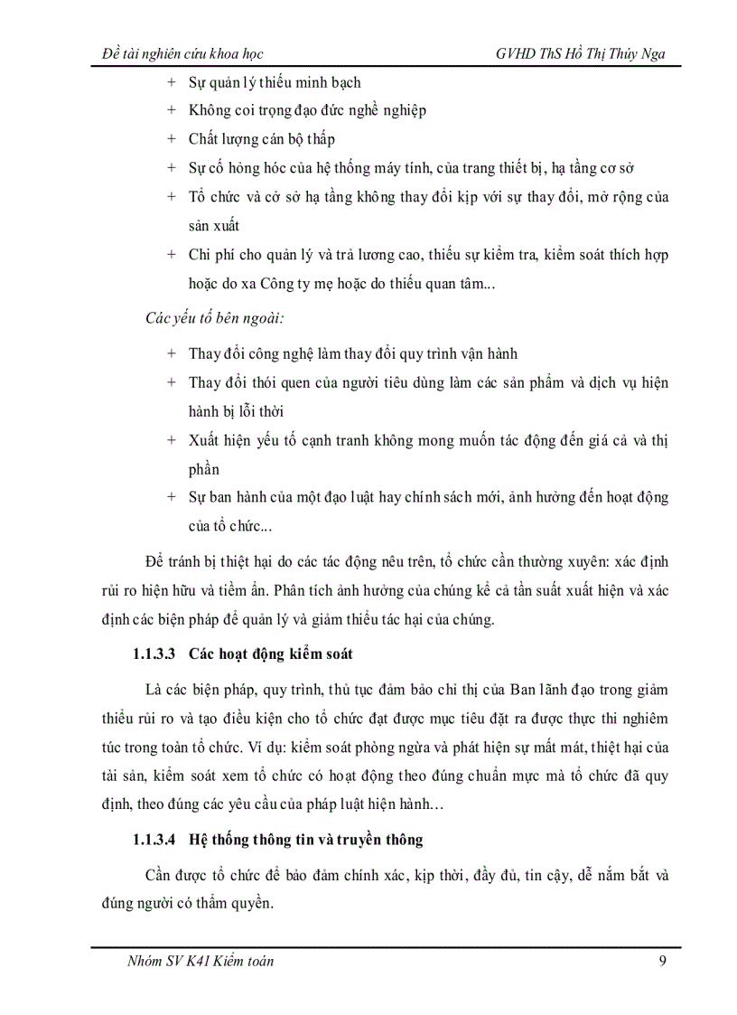 image for page Tìm hiểu hệ thống kiểm soát nội bộ nghiệp vụ cho vay khách hàng doanh nghiệp tại Ngân hàng Techcombank chi nhánh Huế