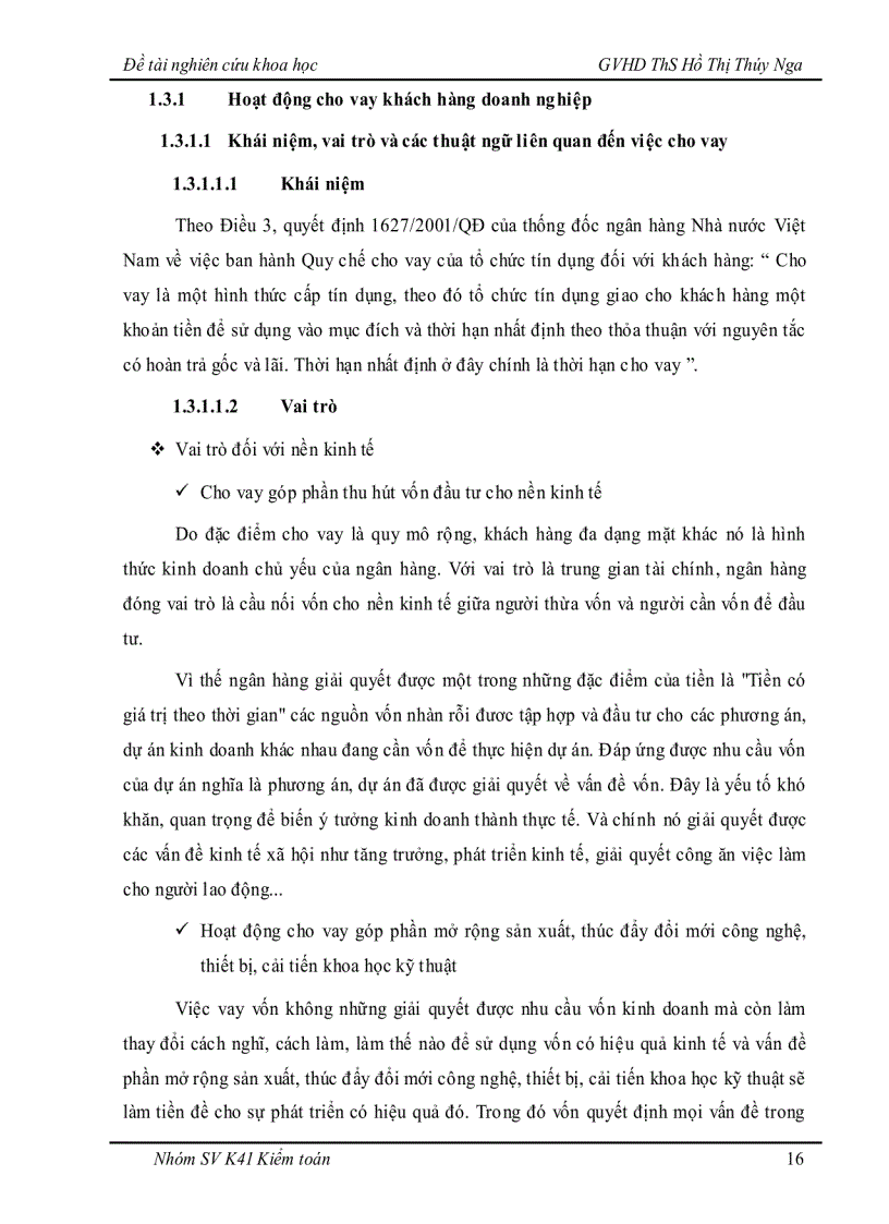 image for page Tìm hiểu hệ thống kiểm soát nội bộ nghiệp vụ cho vay khách hàng doanh nghiệp tại Ngân hàng Techcombank chi nhánh Huế