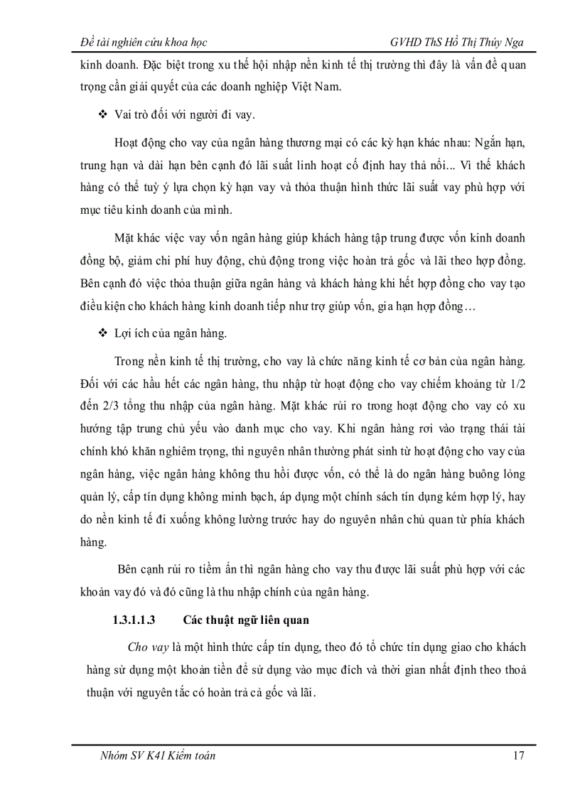 image for page Tìm hiểu hệ thống kiểm soát nội bộ nghiệp vụ cho vay khách hàng doanh nghiệp tại Ngân hàng Techcombank chi nhánh Huế