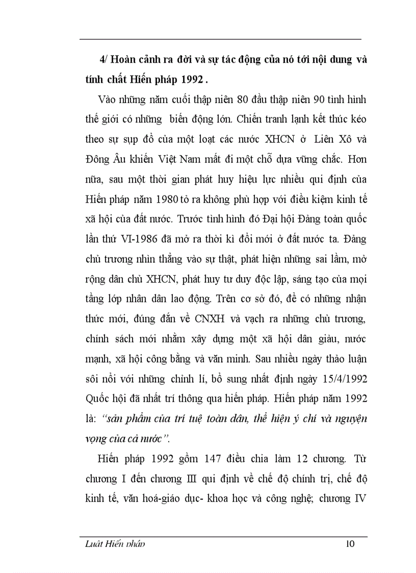 image for page Hoàn cảnh ra đời của tư tưởng lập hiến và sự tác động của nó tới nội dung và tính chất của các bản Hiến pháp Việt Nam
