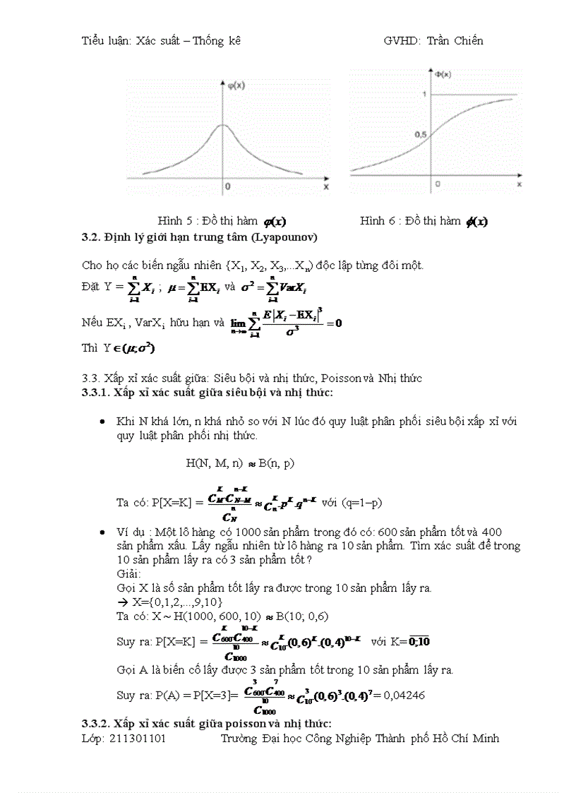 image for page Định lý giới hạn trung tâm các xấp xỉ xác suất và bài tập