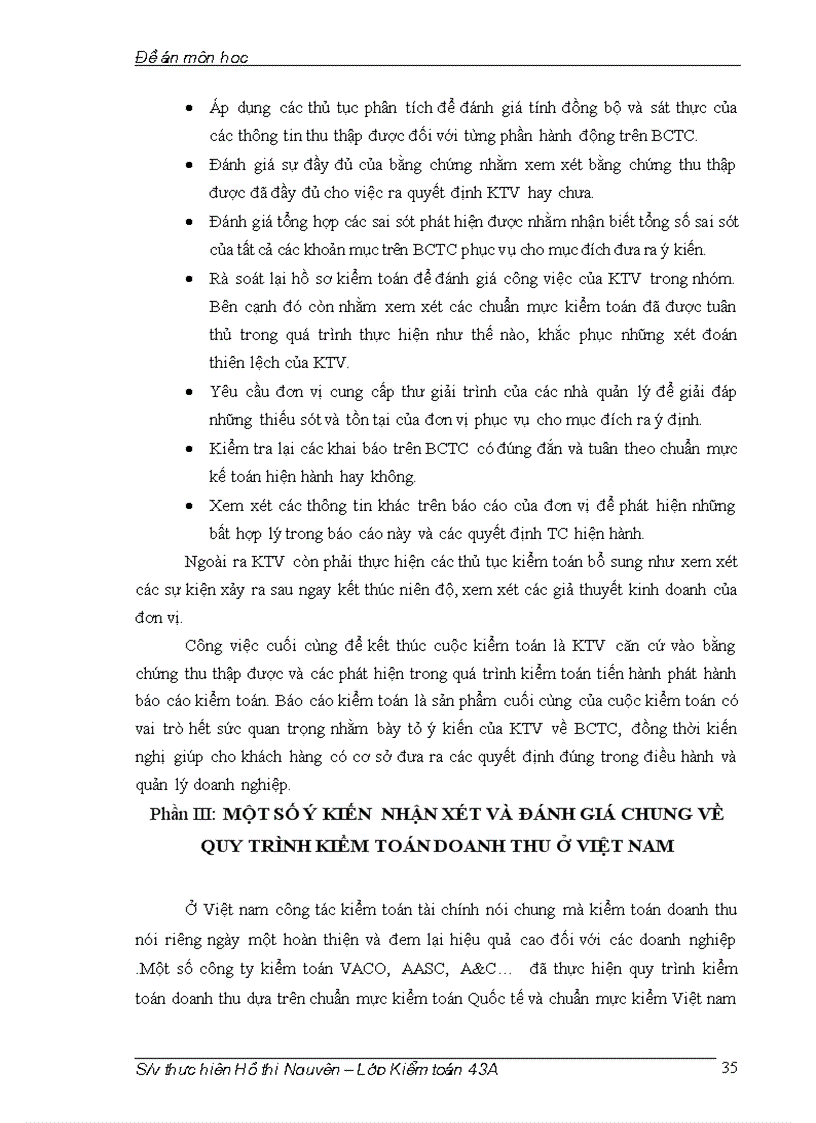 image for page Quy trình kiểm toán doanh thu trong kiểm toán báo cáo tài chính