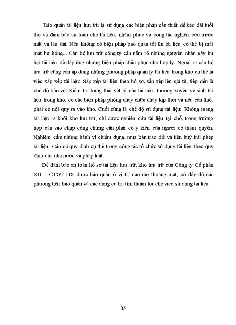 image for page Hoàn thiện công tác thư ký văn thư lưu trữ của CTCP Xây dựng công trình giao thông 118