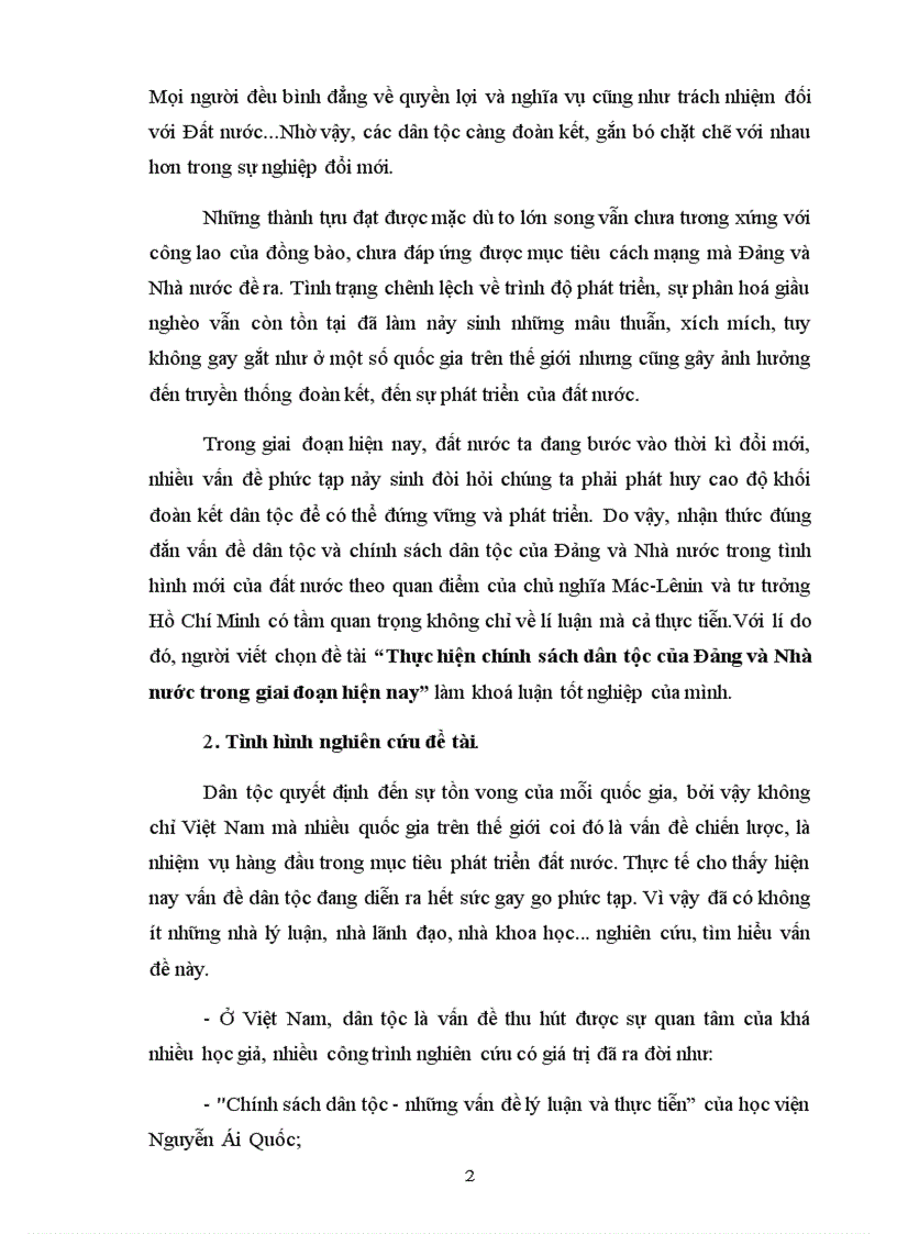 image for page Thực hiện chính sách dân tộc của Đảng và Nhà nước trong giai đoạn hiện nay