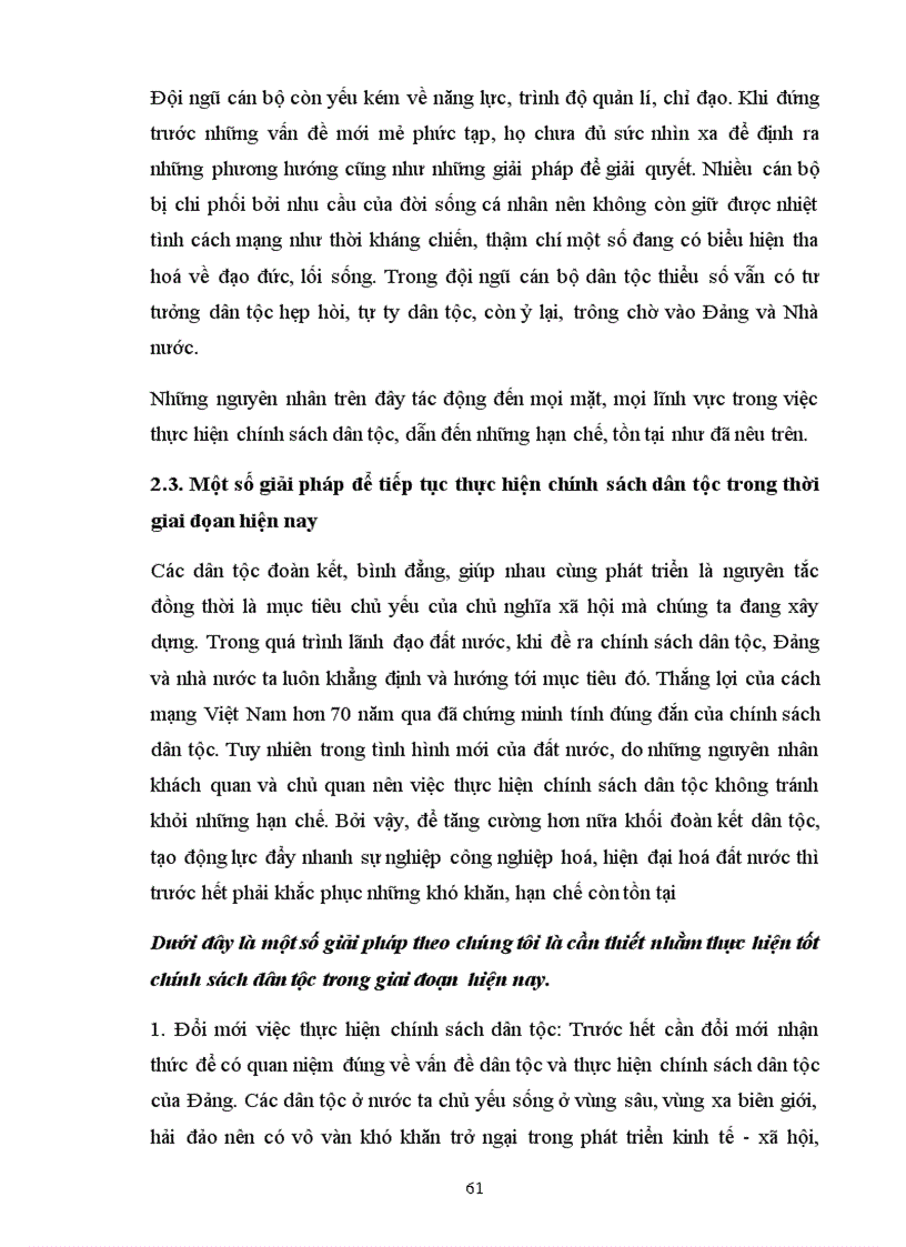 image for page Thực hiện chính sách dân tộc của Đảng và Nhà nước trong giai đoạn hiện nay