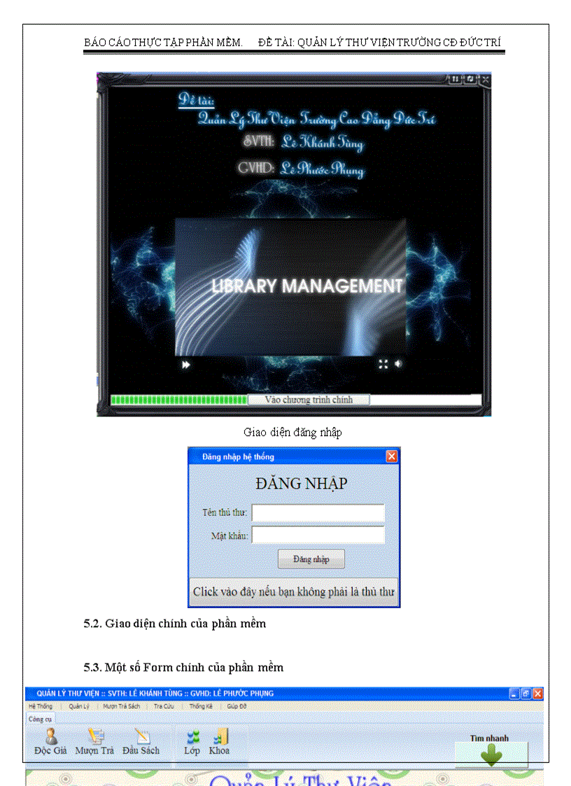 image for page Phần mềm Quản lý thư viện trường CĐ Đức Trí