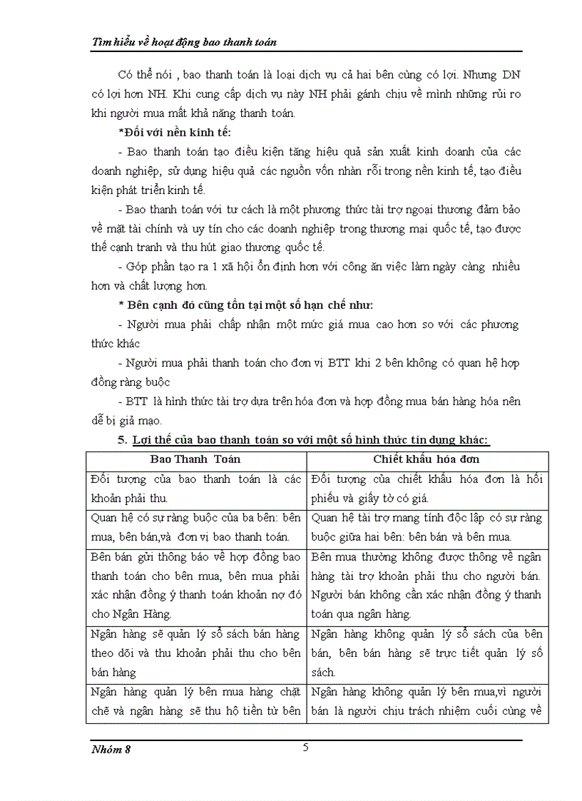 image for page Tìm hiểu về hoạt động bao thanh toán