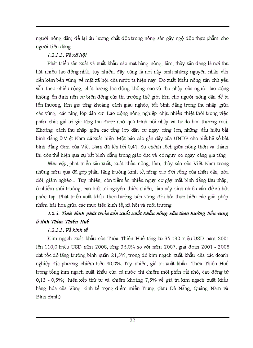 image for page Phát triển sản xuất xuất khẩu nông sản theo hướng phát triển bền vững trong tiến trình công nghiệp hóa hiện đại hóa ở tỉnh Thừa Thiên Huế