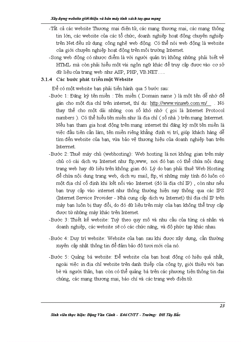 image for page Xây dựng website giới thiệu và bán máy tính xách tay qua mạng