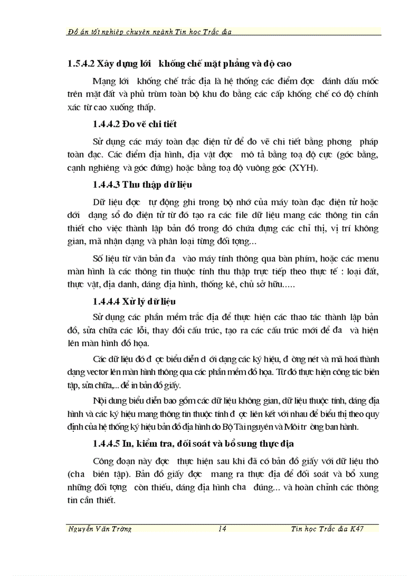 image for page Ứng dụng công nghệ tin học thành lập bản đồ trên cơ sở dữ liệu đo của máy toàn đạc điện tử