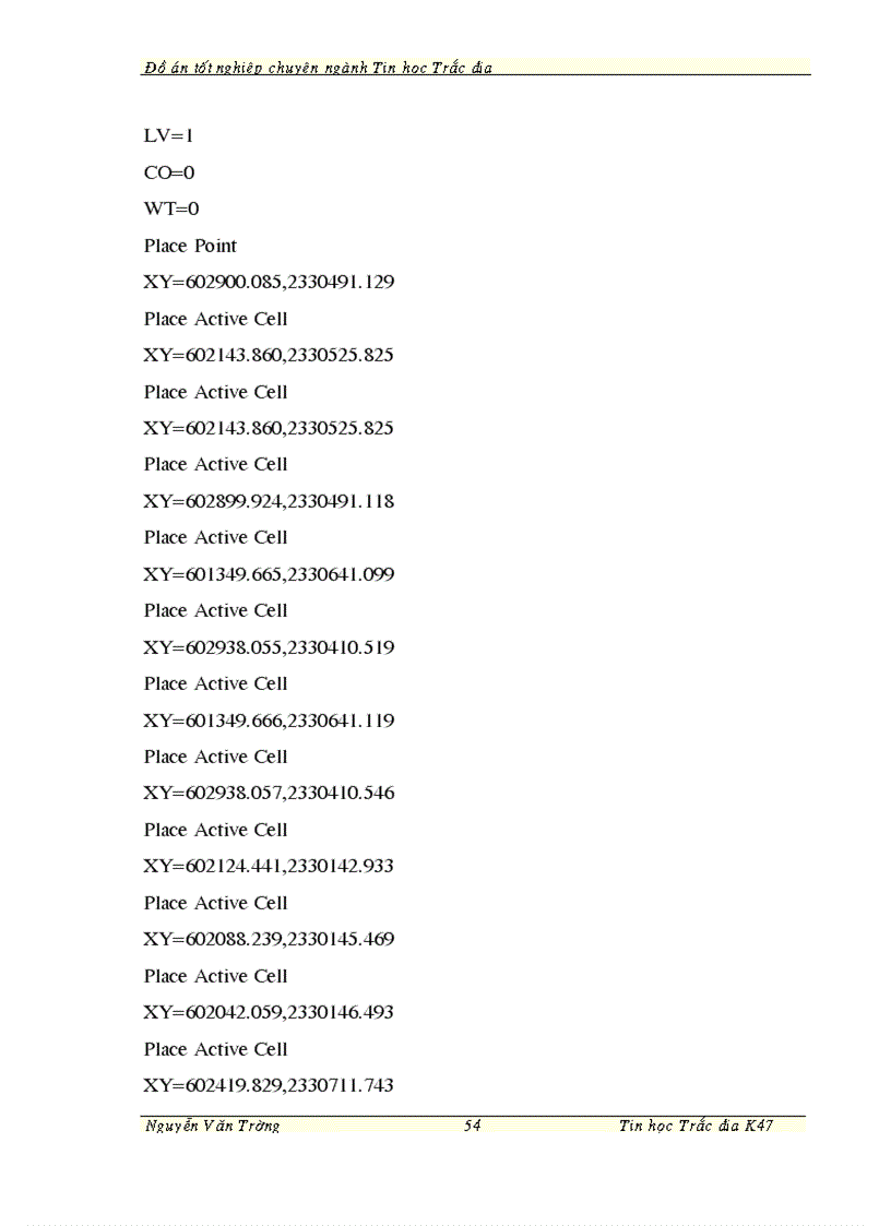 image for page Ứng dụng công nghệ tin học thành lập bản đồ trên cơ sở dữ liệu đo của máy toàn đạc điện tử