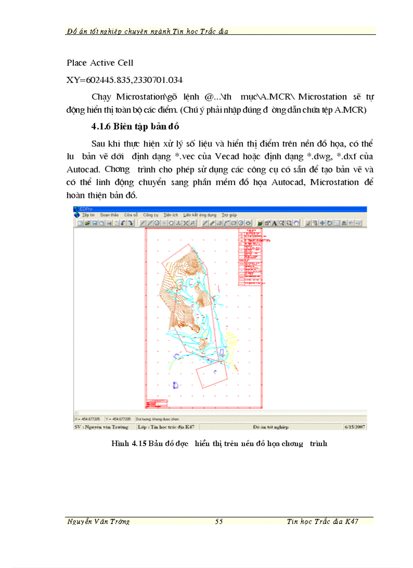 image for page Ứng dụng công nghệ tin học thành lập bản đồ trên cơ sở dữ liệu đo của máy toàn đạc điện tử
