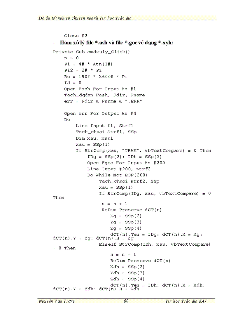 image for page Ứng dụng công nghệ tin học thành lập bản đồ trên cơ sở dữ liệu đo của máy toàn đạc điện tử