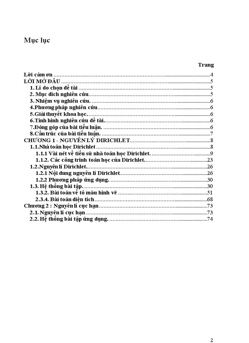 image for page Ứng dụng nguyên lí Dirichlet và nguyên lí cực hạn trong giải toán hình học