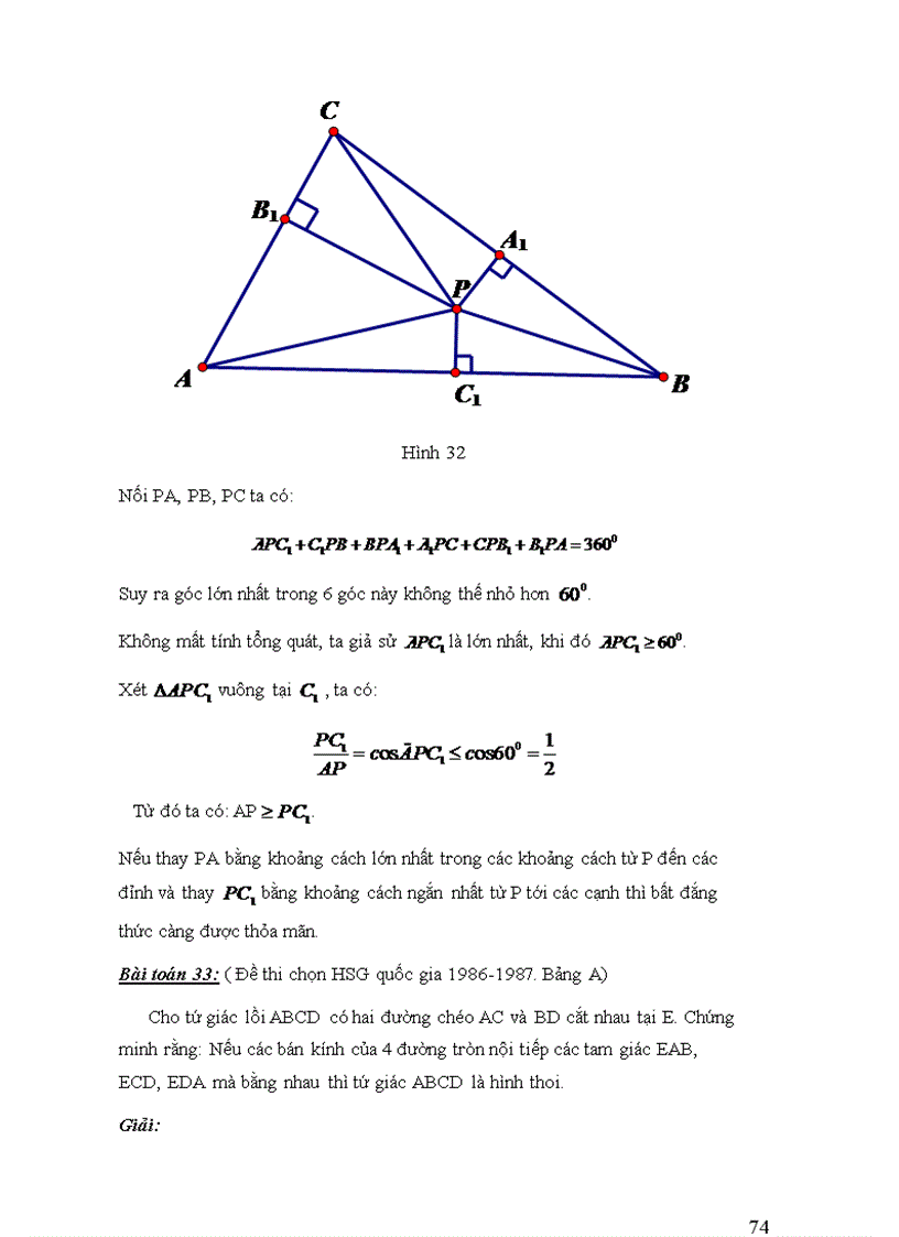 image for page Ứng dụng nguyên lí Dirichlet và nguyên lí cực hạn trong giải toán hình học