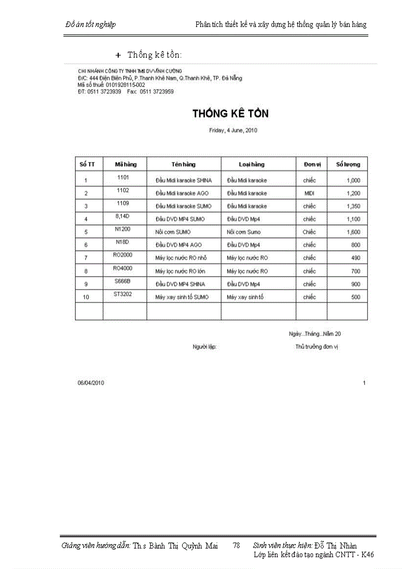 image for page Phân tích thiết kế và xây dựng hệ thống quản lý bán hàng