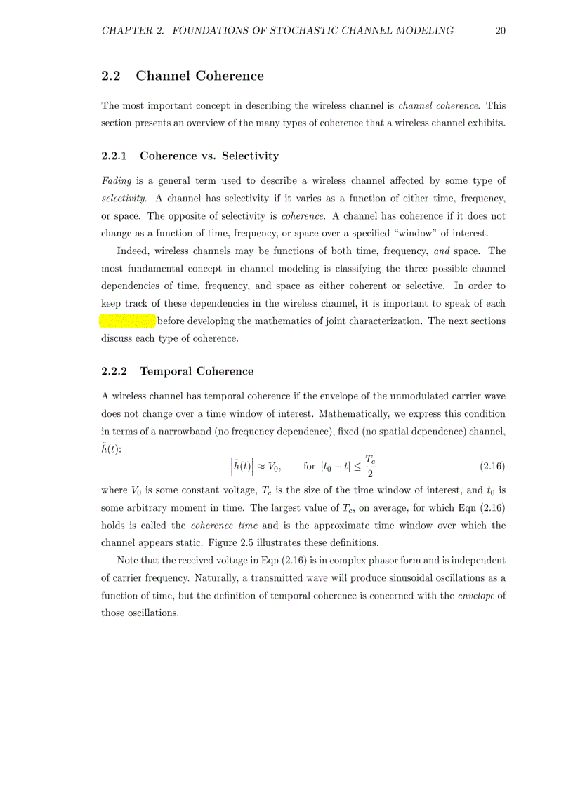 image for page Theory of stochastic local area channel modeling for wireless communications