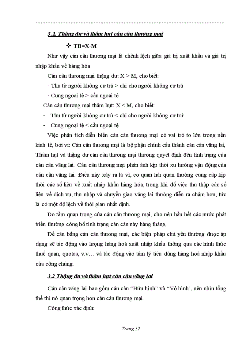 image for page Cán cân thanh tóan quốc tế
