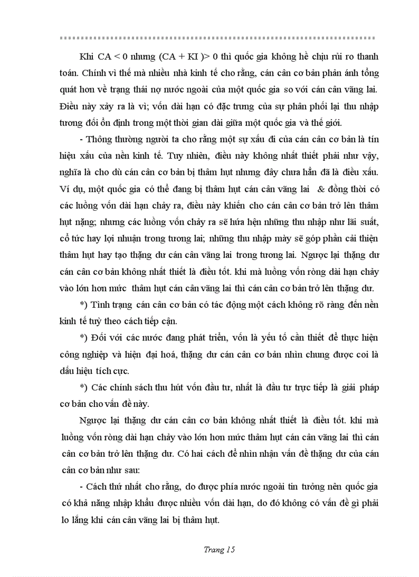 image for page Cán cân thanh tóan quốc tế