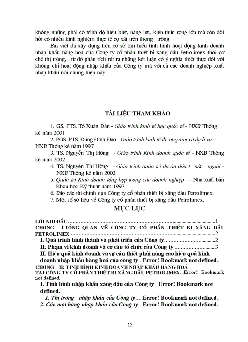 image for page Tình hình kinh doanh nhập khẩu hàng hoá tại công ty cổ phần thiết bị xăng dầu petrolimex