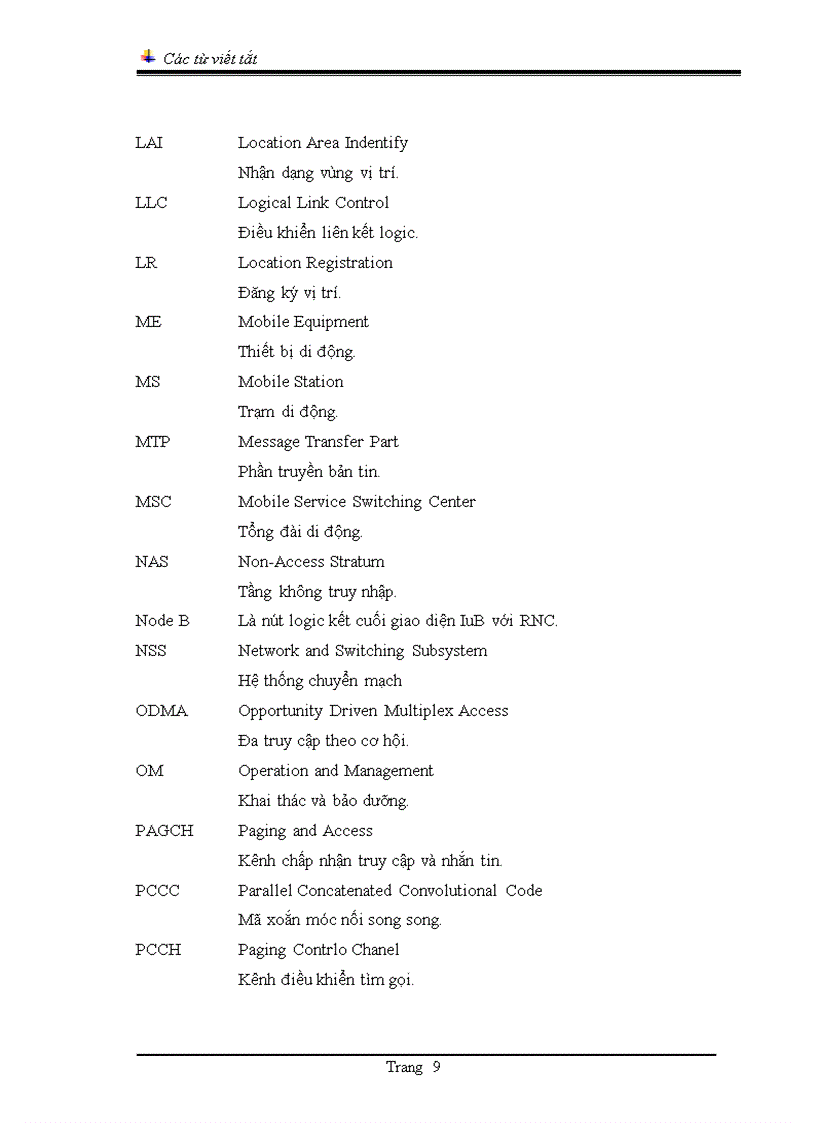 image for page Giới thiệu hệ thống thông tin di động GSM và Công nghệ di động thế hệ ba W CDMA