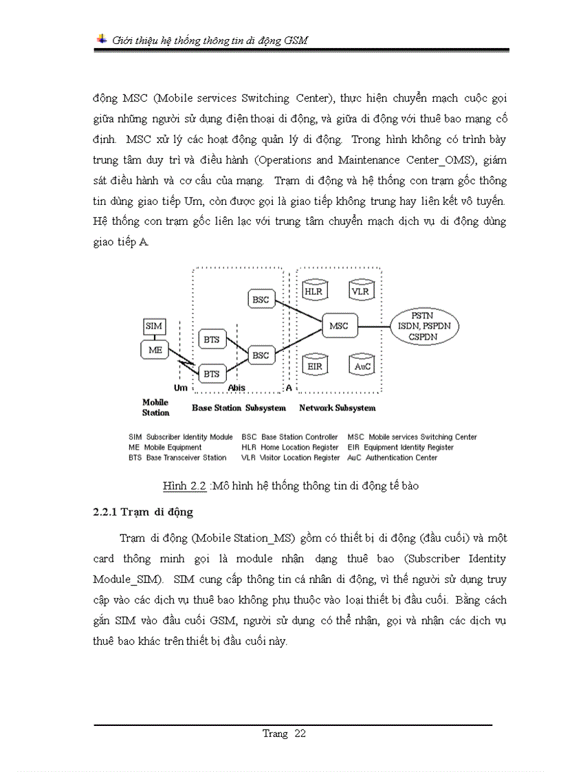 image for page Giới thiệu hệ thống thông tin di động GSM và Công nghệ di động thế hệ ba W CDMA