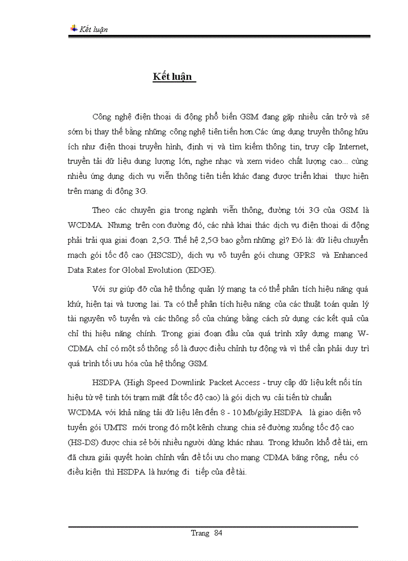 image for page Giới thiệu hệ thống thông tin di động GSM và Công nghệ di động thế hệ ba W CDMA