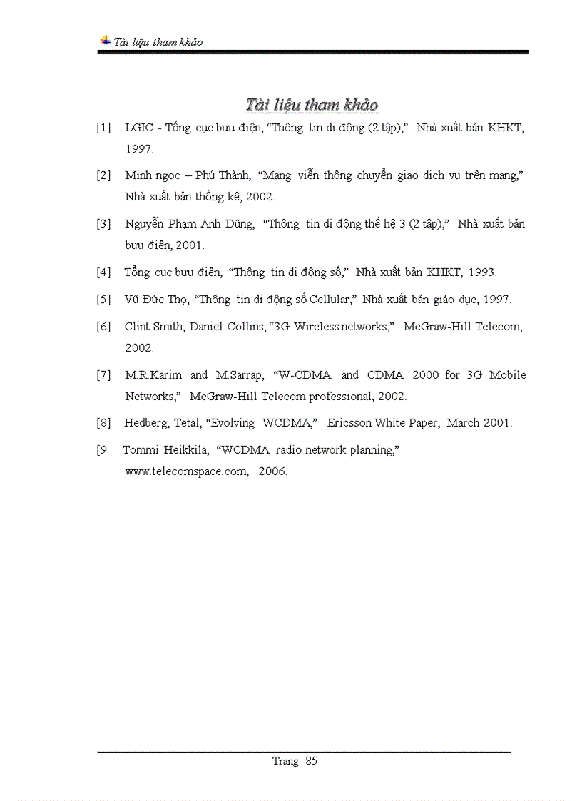 image for page Giới thiệu hệ thống thông tin di động GSM và Công nghệ di động thế hệ ba W CDMA