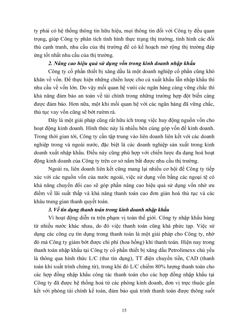 image for page Kinh doanh nhập khẩu hàng hoá của công ty cổ phần thiết bị xăng dầu petrolimex